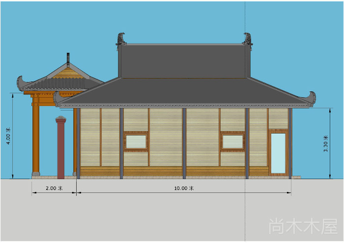 北京温都水城木结构阳光房木屋